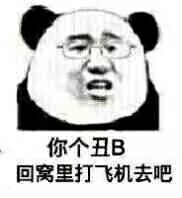 你个丑Ｂ，回窝里打飞机去吧