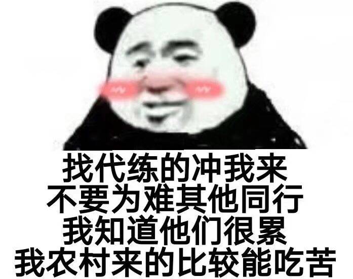 找代练的冲我来，不要为难其他同行，我知道他们很累，我农村来的比较能吃苦