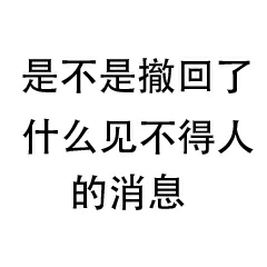 是不是撤回了什么见不得人的消息