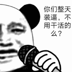 你们整天装逼，不用干活的么？