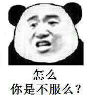 怎么你是不服么？