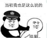 当初我也是这么说的，结果就把我抓了