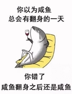 你以为咸鱼总会有翻身的一天