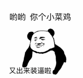 哟哟你个小菜鸡，又出来装逼啦