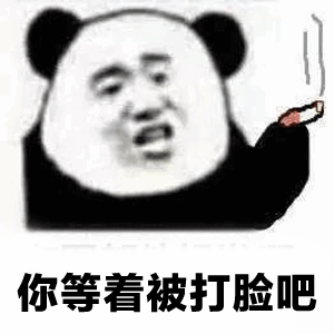 你等着被打脸吧