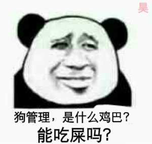 狗管理，是什么鸡巴？能吃屎吗？