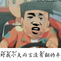 对我小夫而言，没有翻的车