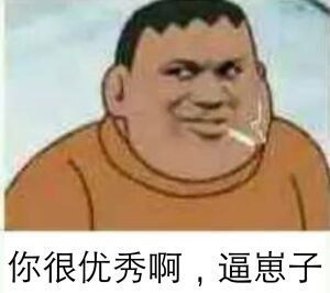 你很优秀啊，逼崽子