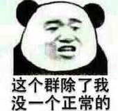 这个群除了我，没一个正常的