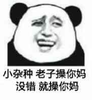 小杂种，老子操你妈没错就操你妈