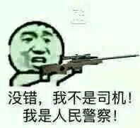 没错，我不是司机！我是人民警察！