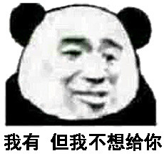 我有，但我不想给你