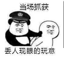 当场抓获，丢人现眼的玩意