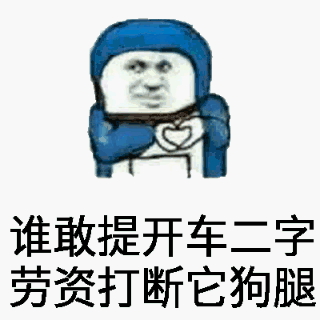 谁敢提开车二字，劳资打断它狗腿