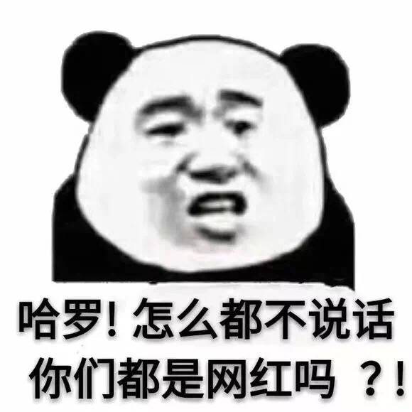 哈罗！怎么都不说话，你们都是网红吗？