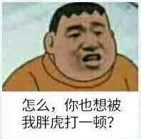 怎么，你也想被我胖虎打一顿？