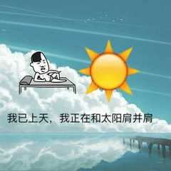 我已上天，我正在和太阳肩井肩