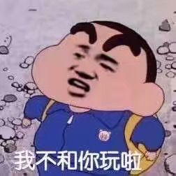 我不和你玩啦