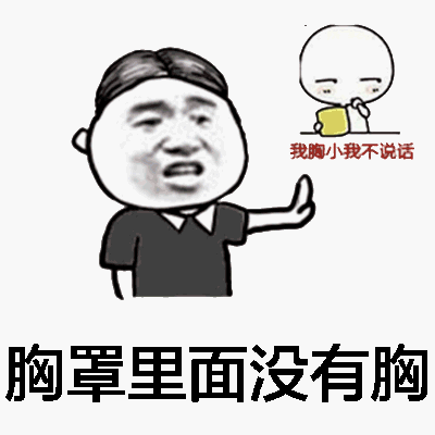 我胸小我不说话，胸罩里面没有胸