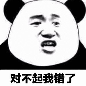 对不起我错了