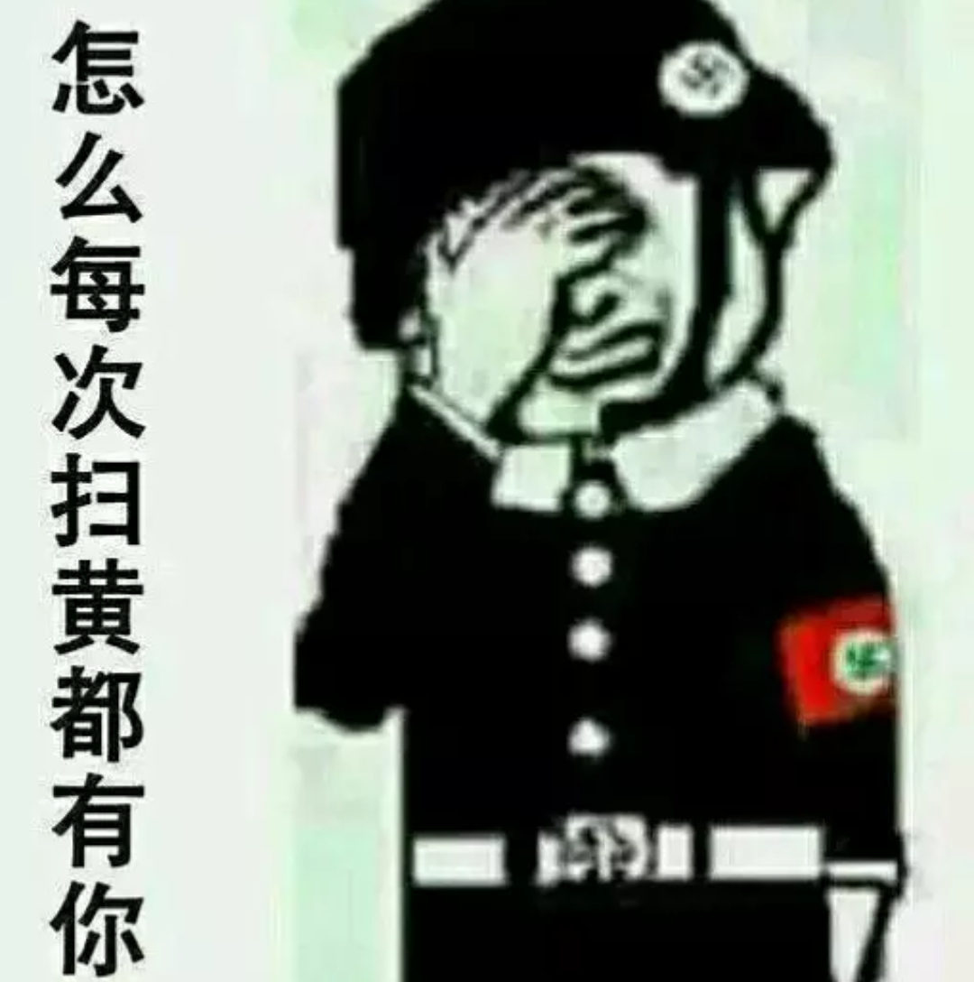 怎么每次扫黄都有你