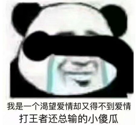 我是一个渴望爱情却又得不到爱情，打王者还总输的小傻瓜