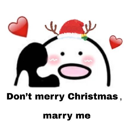 Don't merry christmas, marry me.