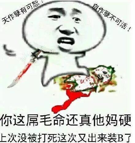 你这屌毛命还真他妈硬