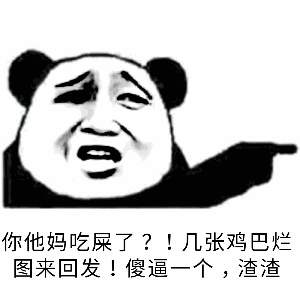 你他妈吃屎了？！几张鸡巴烂图来回发！傻逼一个，渣渣