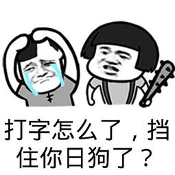 打字怎么了，挡住你日狗了？