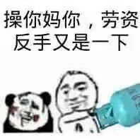 操你妈你，劳资反手又是一下