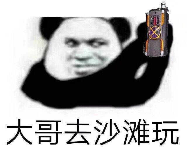 大哥去沙滩玩