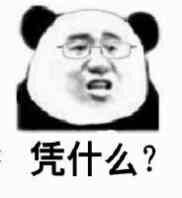 凭什么？