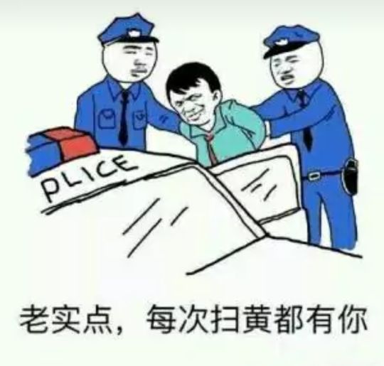 老实点，每次扫黄都有你