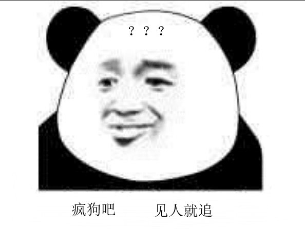 疯狗吧，见人就追