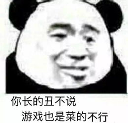 你长的丑不说，游戏也是菜的不行