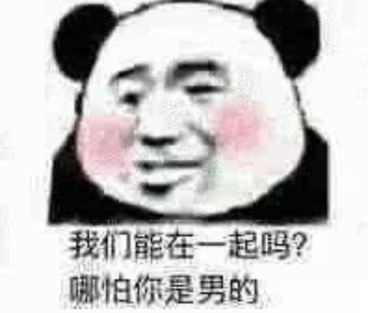 我们能在一起吗？哪怕你是男的