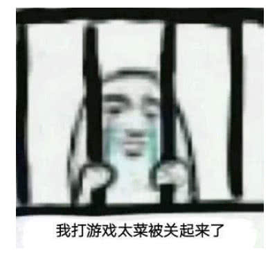 我打游戏太菜被关起来了