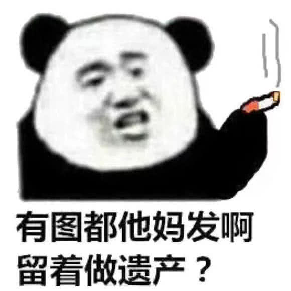 有图都他妈发啊，留着做遗产？