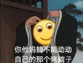 你他妈能不能动动，自己的那个猪脑子