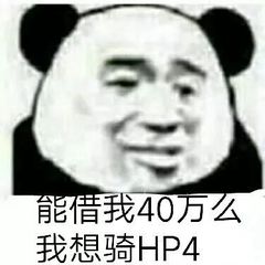 能借我40万么？我想骑HP4