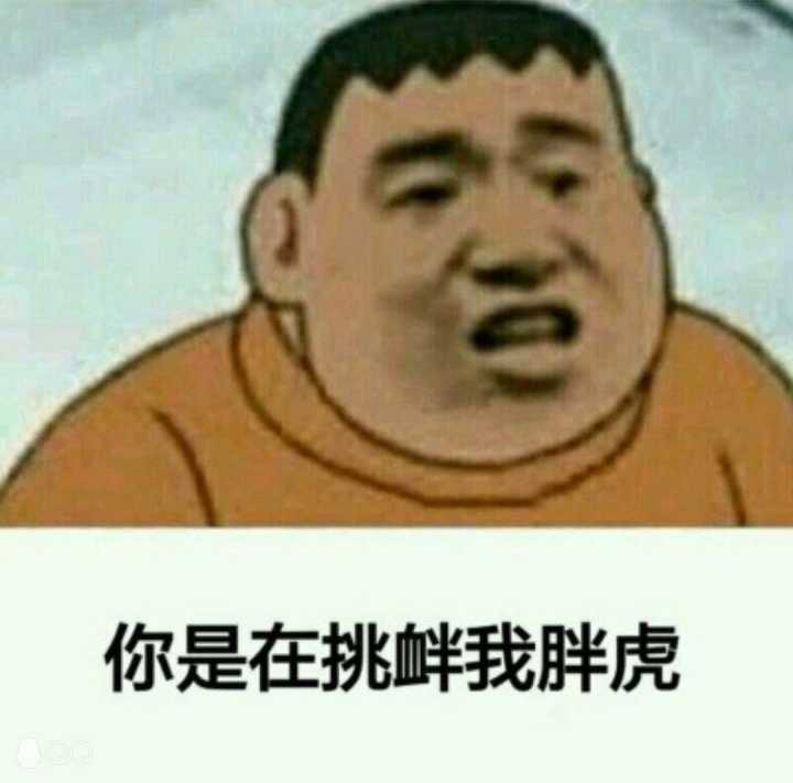 你是在挑衅我胖虎