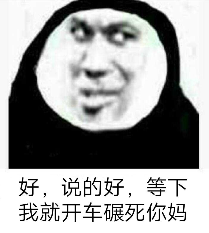 好，说的好，等下我就开车碾死你妈