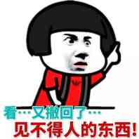 看又回了见不得人的东西！