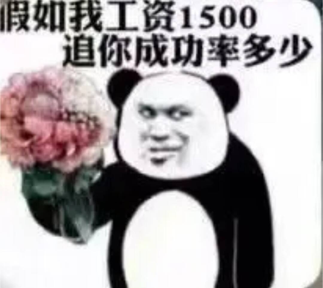 假如我工资1500，追你成功率多少