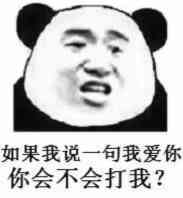 如果我说一句我爱你你会不会打我？