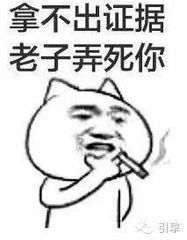 拿不出证据老子弄死你