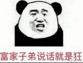 富家子弟说话就是狂