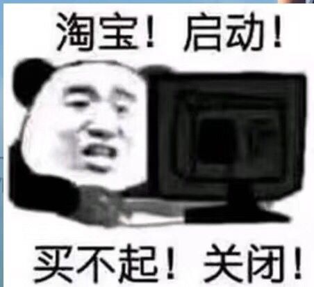 淘宝！启动！买不起！关闭！