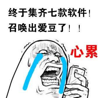 终于集齐七款软件！召唤出爱豆了！心累